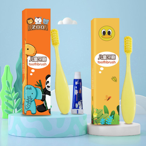 儿童卡通一次性洗漱用品牙膏牙刷