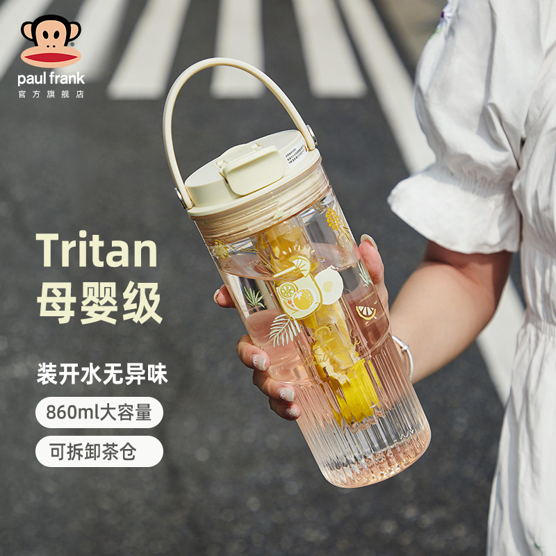 大嘴猴吸管杯子水壶新品运动水杯女新款水壶冰霸杯泡茶杯随行便携
