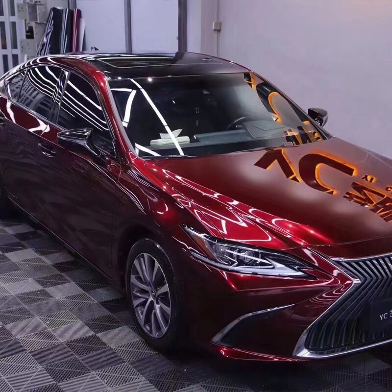 液态金属龙血红龙胆红车身改色膜全E车膜漆面保护膜整车贴膜包施