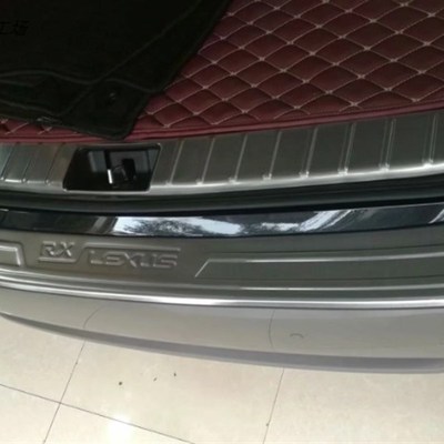 适用于16-20款雷克萨斯RX300200t4H50h改装后防护板黑色后备箱亮