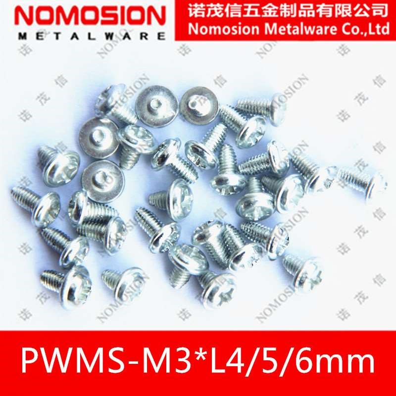 LED灯条光源机械自攻螺丝钉 PWM3*4*/5M/6mm束尾加硬自钻螺丝