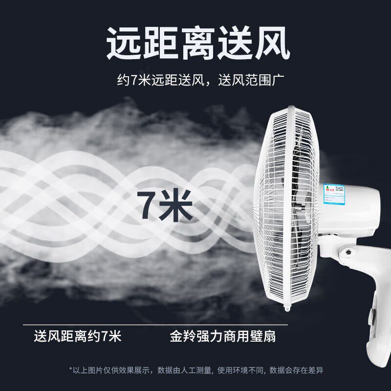 金羚电风扇大风量工业风扇壁扇壁挂式工厂大功J率商用16寸FB8-40S