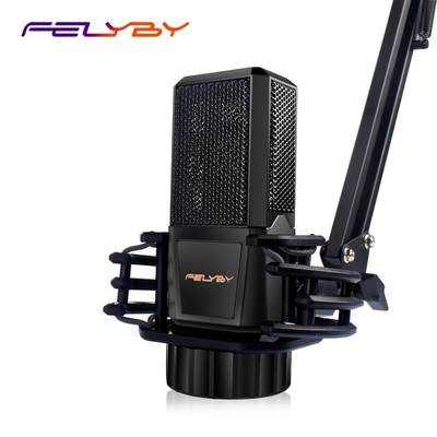 FELYBY BM1000 Professional Condenser Karaoke Microphone for