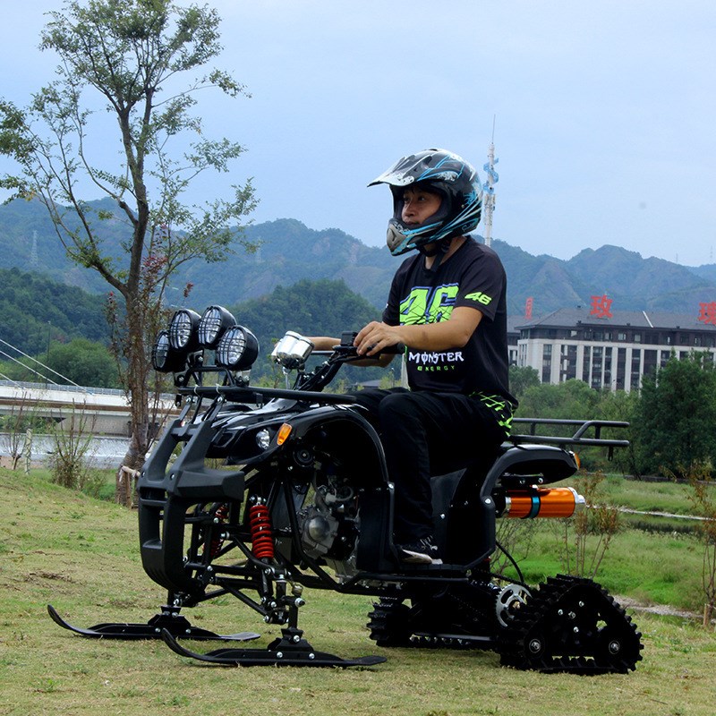 沙滩车四轮越野摩托车履带雪地车雪橇板全地形1U25山地atv