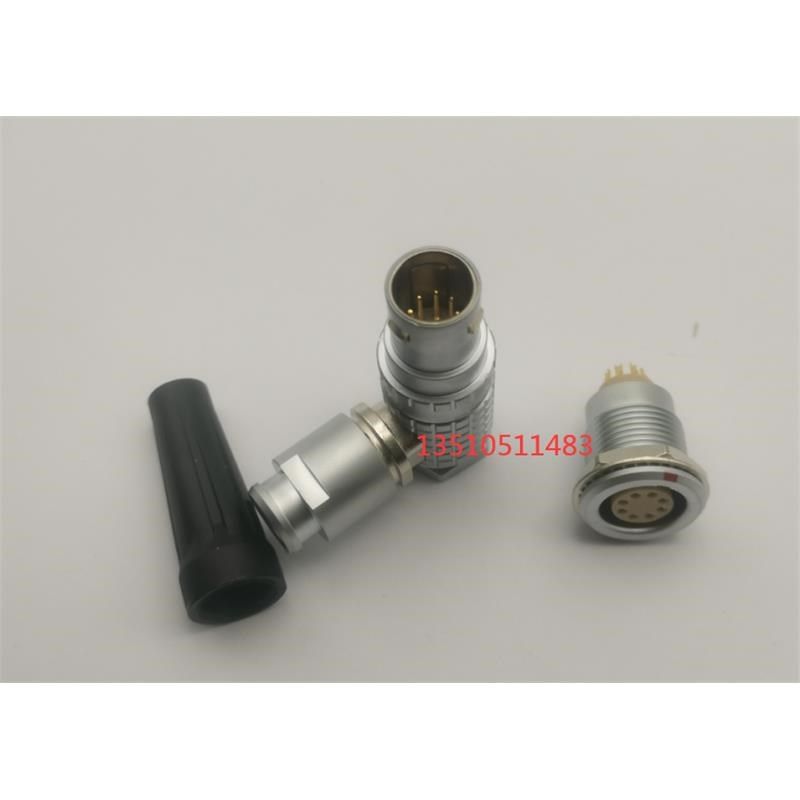 兼容雷莫LEMO设备2B公弯加母连接器  FHG 2B公弯2-2.6芯信号头