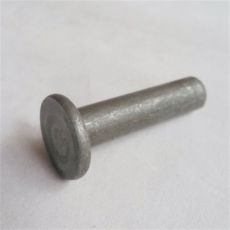 GB109铁平头实心铁铆钉手打敲击式平头铆钉本色mJ3m4m5m6m8m10m12