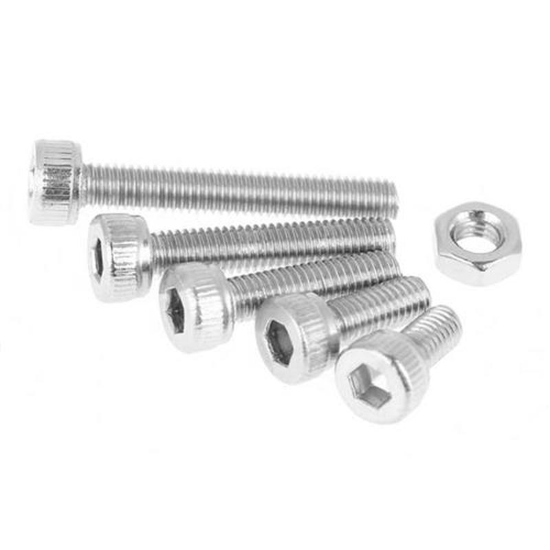 210pcs Mn3 304内六角杯头螺栓螺钉螺母分类