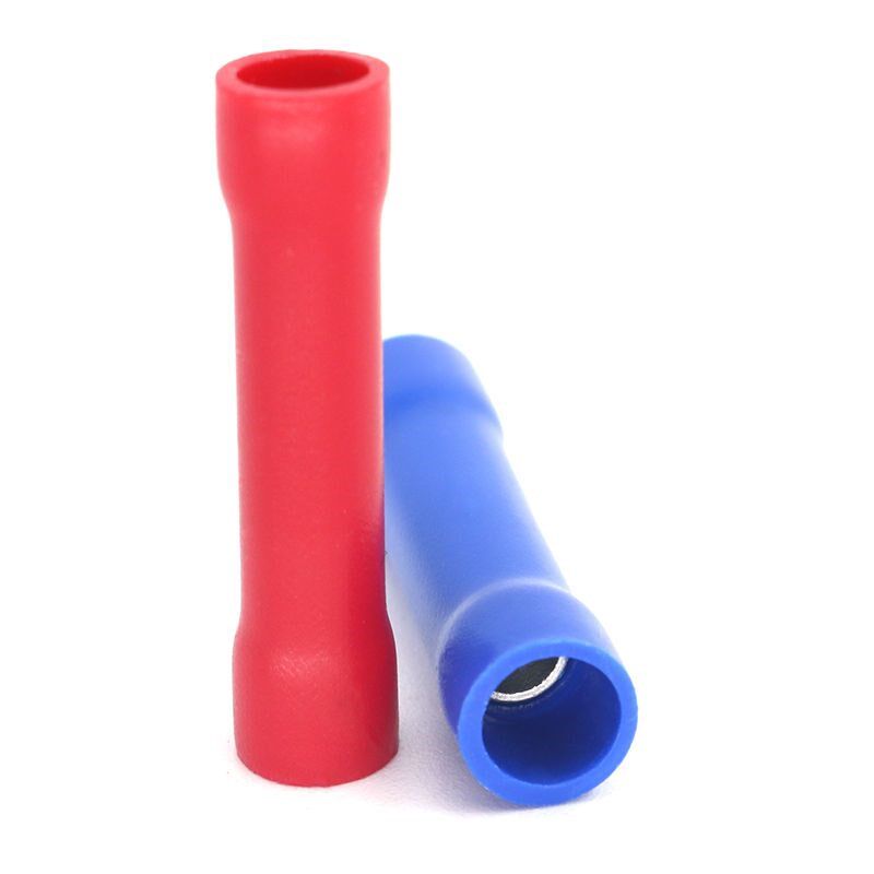 管形全绝缘快g速接线端子中间对接连接管BV系列直通长形冷压线头