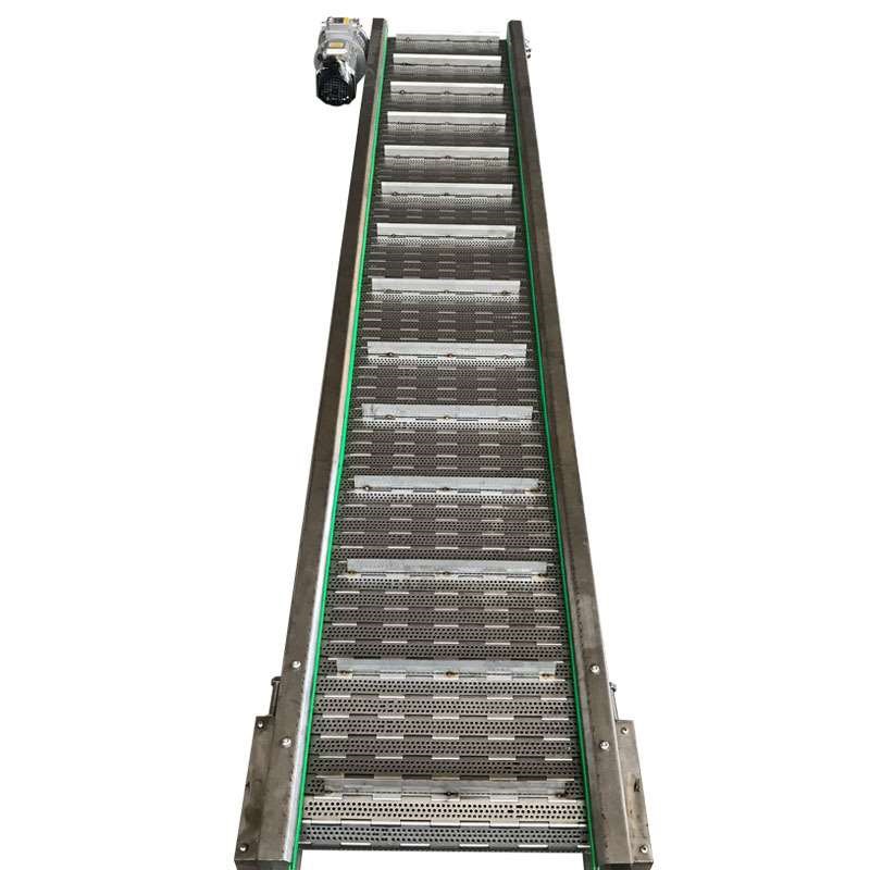 304不锈钢链i板输送机重型物料提升机耐高温高承重平板托盘输送机