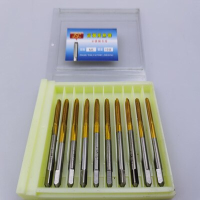 平工牌 不锈钢用丝锥 m35含钴涂层高速钢螺尖螺旋丝攻S 美制M3-M1