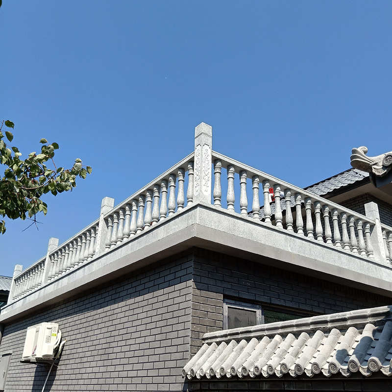 石头栏杆护栏g围栏大理石楼梯扶手阳台石柱户外别墅花岗岩石材柱