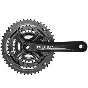 山地自行车牙盘前齿轮盘曲柄中轴脚踏套装 27速配件4W2T48牙方