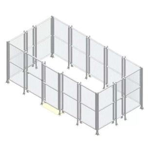 4040工业铝合金n型材车间自动化设备安全隔离网防护罩围栏定制加