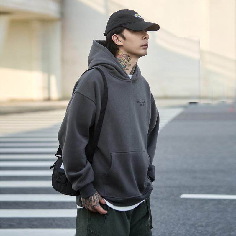 春秋冬重磅男士纯棉卫衣2025美式潮牌连帽衫新款情侣外套上衣服
