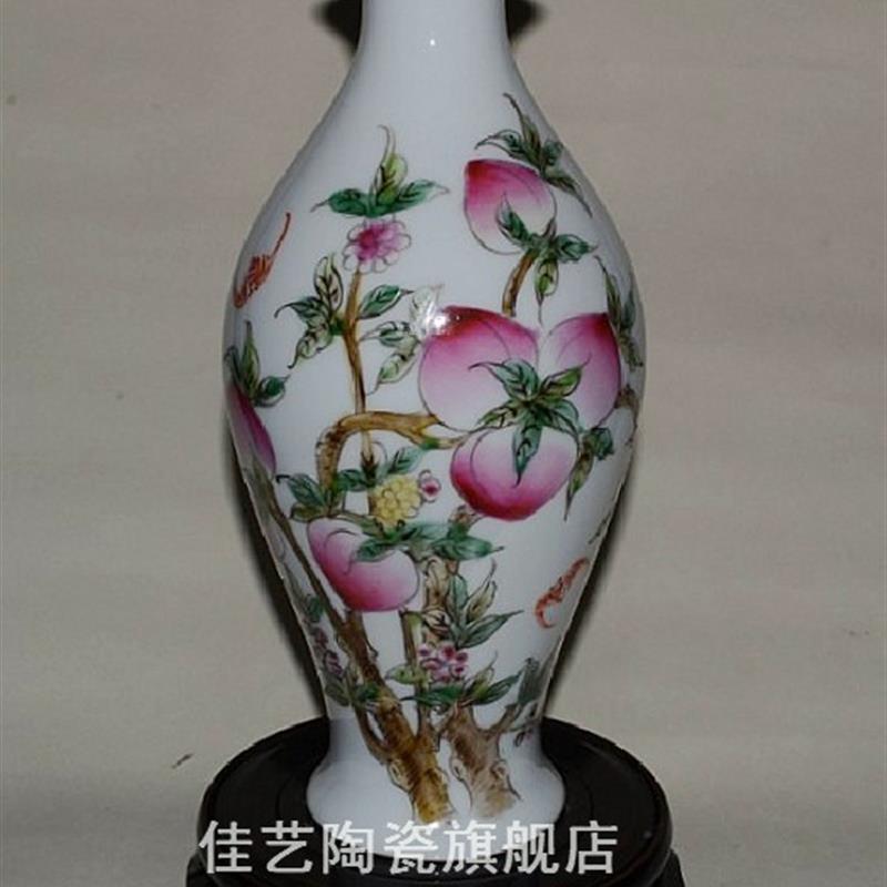 景德镇手绘董玩老货元花瓶民国清同治彩珐琅彩雍正乾隆代青仿古瓷