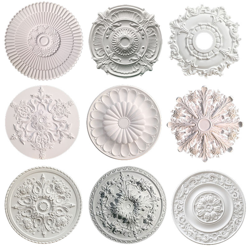 法式pu灯盘f非石膏底座圆u形欧式吊顶天花板装饰线雕花欧式圆盘灯,基础建材,相框线条,淘宝优惠券,粉丝福利购,淘宝优惠卷