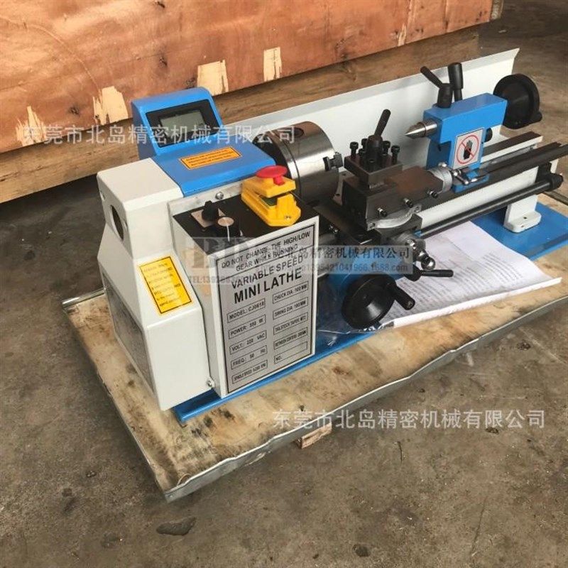 0618微型车床家用小型车床diy桌上木工机K床迷你金属车床通孔32mm