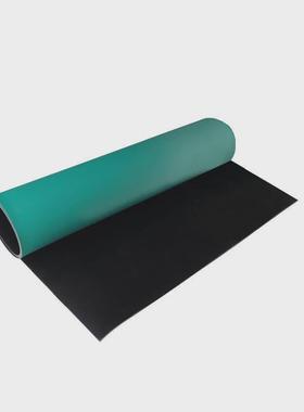 厂家直销绿色抗静电橡胶台实验室皮垫H桌垫绝缘板双色橡胶板2mm