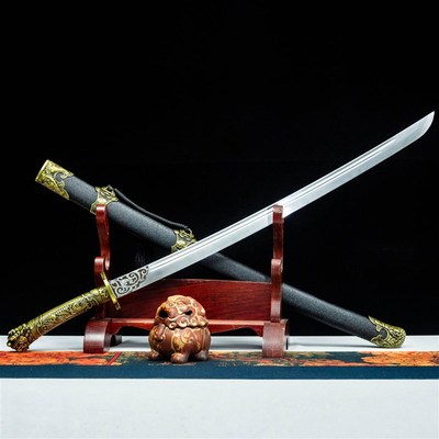 未开刃刀剑手工锻打m高锰钢清腰刀影视雁翎刀绣春刀冷兵器未开刃