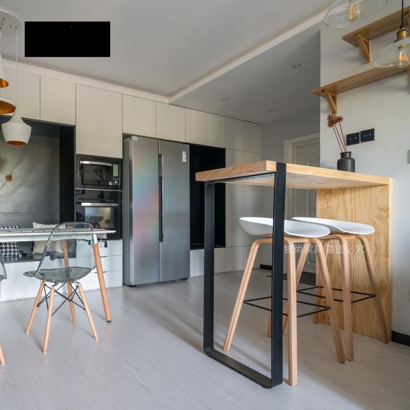 实木吧台桌椅组合奶茶店创意吧台家用高脚吧台桌椅阳台Z休闲小桌