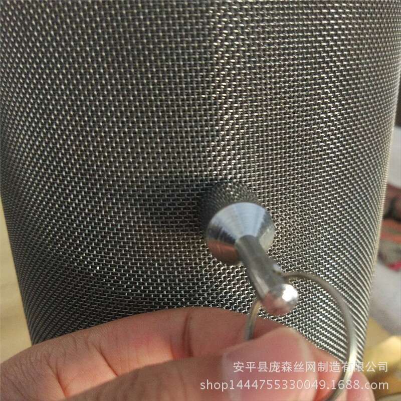 过滤网80目43k0磁性编织筛网食品加工不锈钢磁性平纹编织庞森