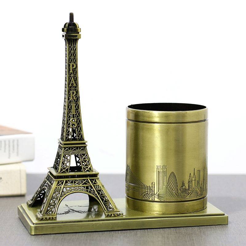 埃菲尔铁塔笔筒毕业礼物桌面创意家居客厅书房办公室装饰品小摆件,家居饰品,淘宝优惠券,粉丝福利购,淘宝优惠卷
