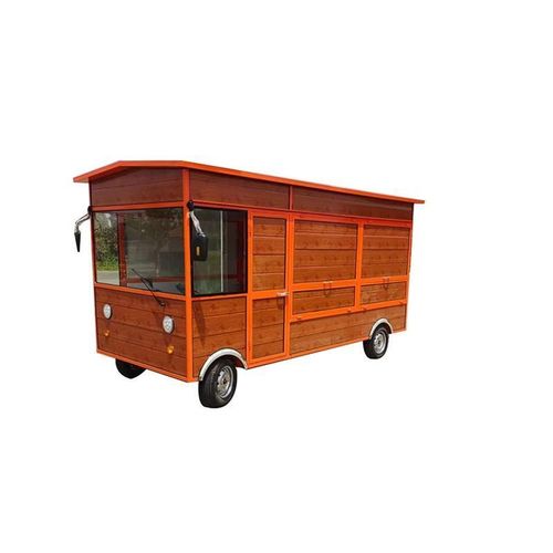 电动四轮小吃车餐车烧烤快餐车多功能早餐炸串车T木屋可移动摆摊