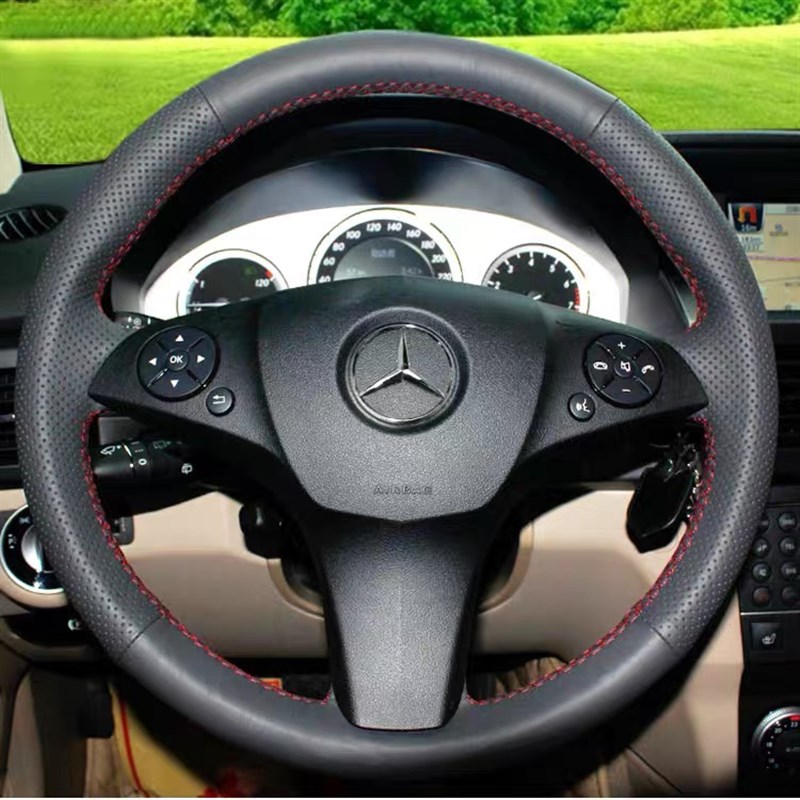 GLK300SeLK350SLK200SLK280CLS260SLK320/350/200手缝方向盘套