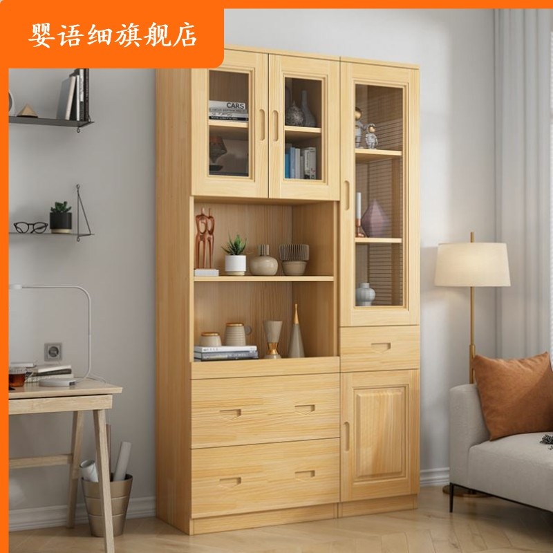 实木餐边柜茶g水柜松n木饭厅家俱碗盘柜酒柜收纳柜厨房微波炉柜子,商业/办公家具,办公茶水柜,淘宝优惠券,粉丝福利购,淘宝优惠卷