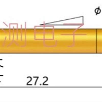 华荣开关探针1.65mm KG215 G185测试针常开POM塑胶1.85平头KG-215