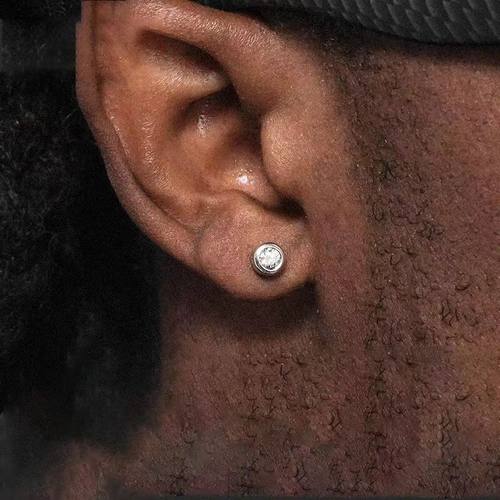 高级感男士镶钻无耳洞潮流耳夹