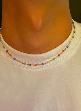 小众美式项链男生嘻哈轻奢