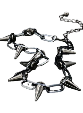 男生铆钉项链体育生性感合金