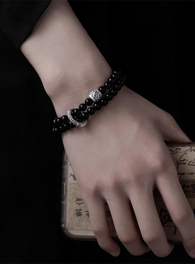 双层手串男士手链小众设计高级感