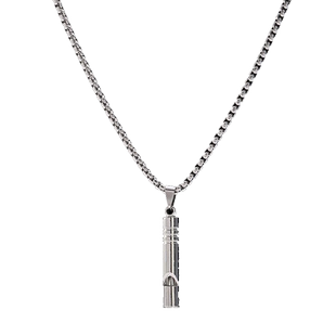 可吹响口哨项链儿童嘻哈吊坠颈链男童小孩男孩街舞走秀装饰潮流酷