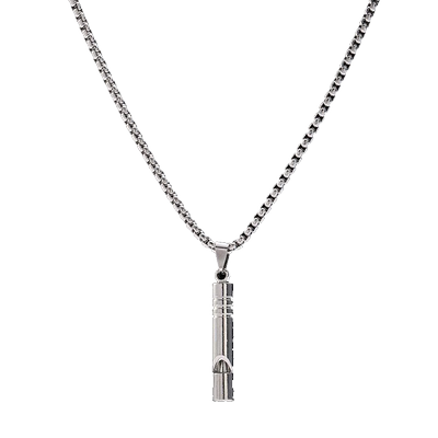 可吹响口哨项链儿童嘻哈吊坠颈链