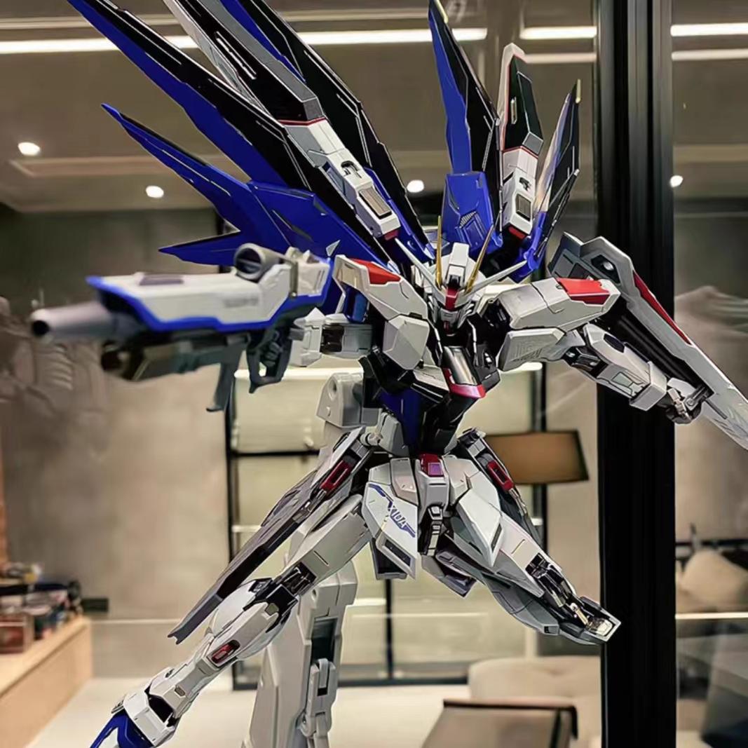 万代适用高达模型HG强袭自由独角兽MG红异端飞翼拼装玩具机甲手办