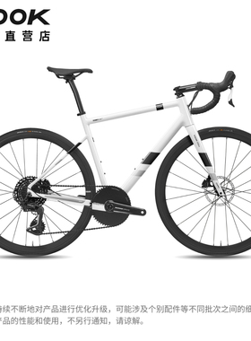 VOOK公路车8.3KG油压碟刹半内走线碳纤维前叉自行车