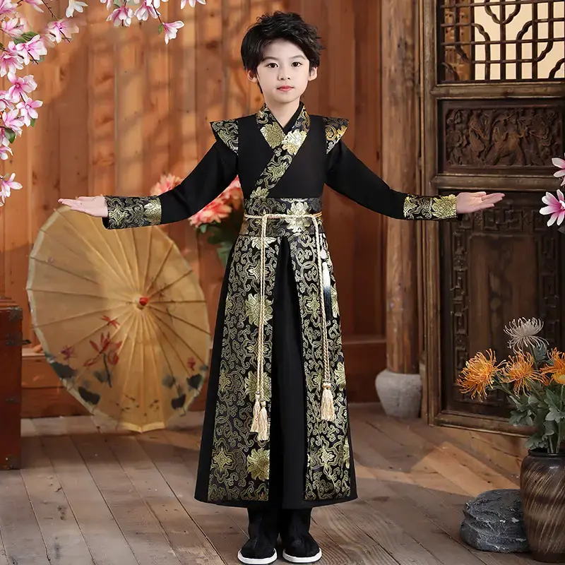 儿童演出服男童汉服中国风古装少汉服