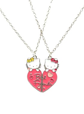 猫咪kt项链小红书同款小众女潮酷辣妹男ins情侣一对学生闺蜜