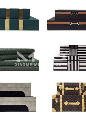 现代新中式首饰盒收纳盒样板房z家居客厅衣帽梳妆台轻奢软装饰摆