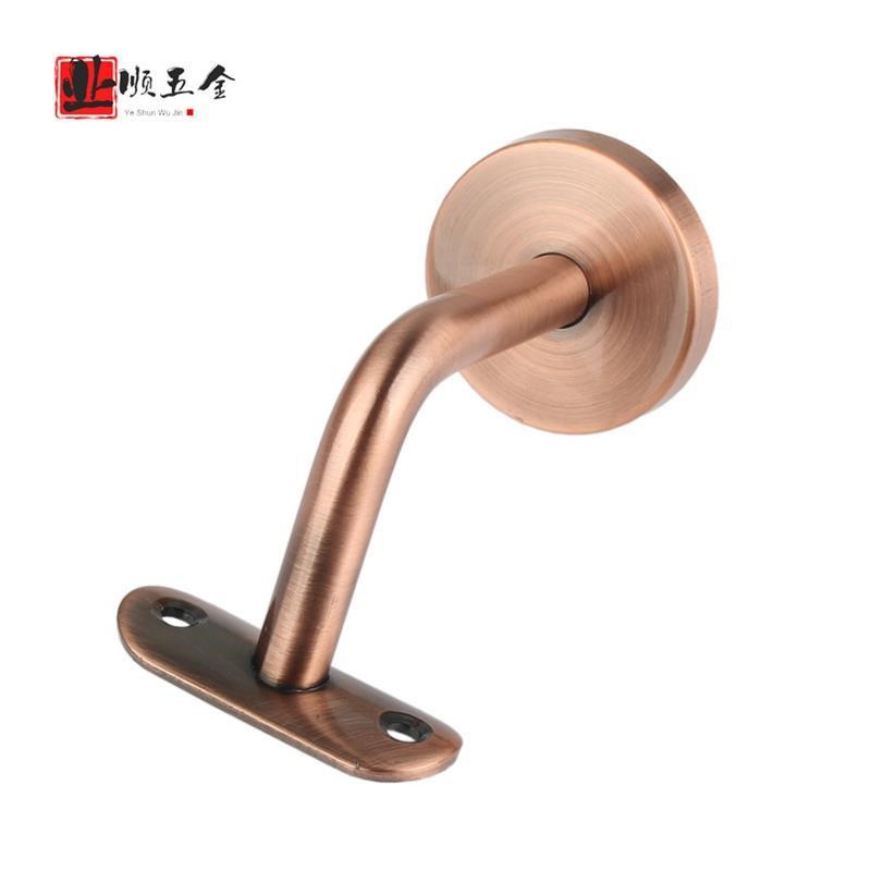 304不锈钢实心墙托 青u古铜红古铜靠墙楼梯固定扶手托架支架配件