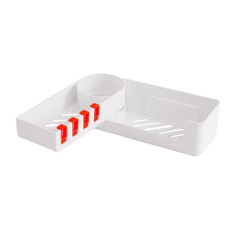 Bathroom Organizer Punch-Free Corner Shelf Wall MounteZd Bat