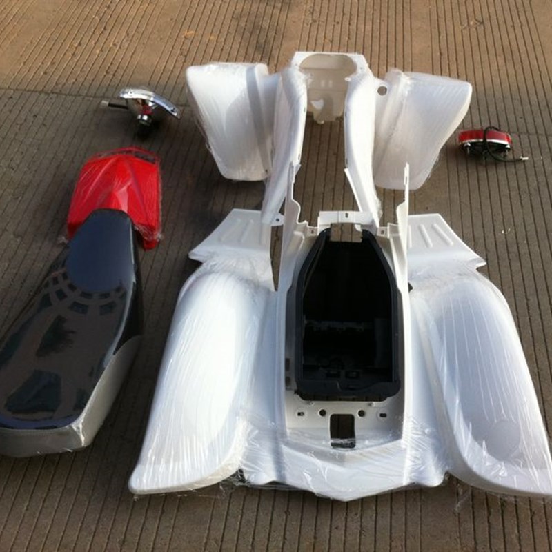 ATV四轮摩托车配件 大恐龙沙滩车外壳 车壳O塑料件整套带座垫大灯