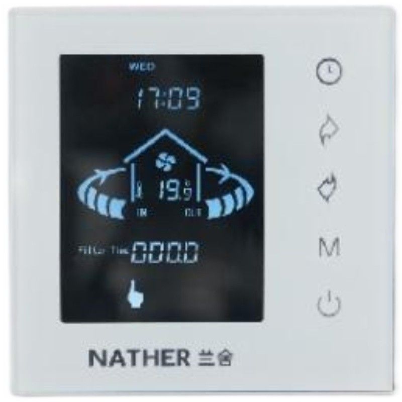 兰舍新风系统d控制面板KD-1温控器HR3501线控器新风机控制开关 L-