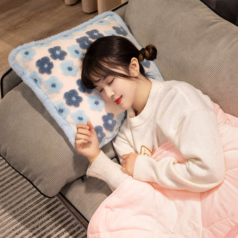 抱枕被子两用毯子二合一加厚办y公室沙发靠枕午睡枕头汽车车载秋