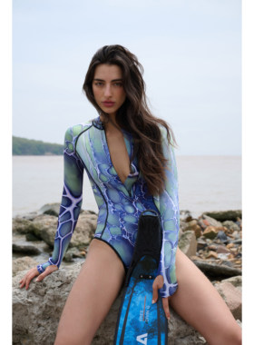 KAYASUBA冲浪潜水湿衣 潜水服 露背 修身显瘦连体湿衣 芙音系列