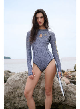 KAYASUBA冲浪潜水湿衣 潜水服 露背 修身显瘦连体湿衣 米尔系列