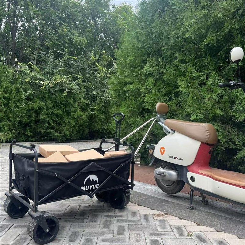 电动车拖车拖挂摩托车后挂露营小拉车小吃车挂车户U外摆摊钓鱼拉