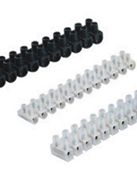 塑料端子 c60A X3-6012 尼龙端子柱 12位 塑料端子排 25只价